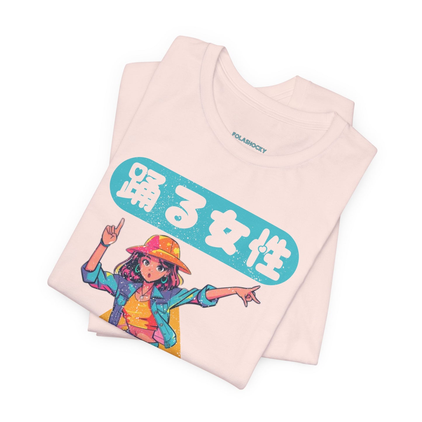 Funny Dancing Anime Woman T Shirt - UK