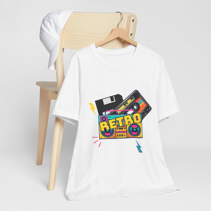 Retro Floppy Disk Music Player With Speaker T Shirt - US