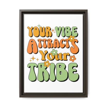 Good Vibe Matte Canvas, Framed (Multi-color)