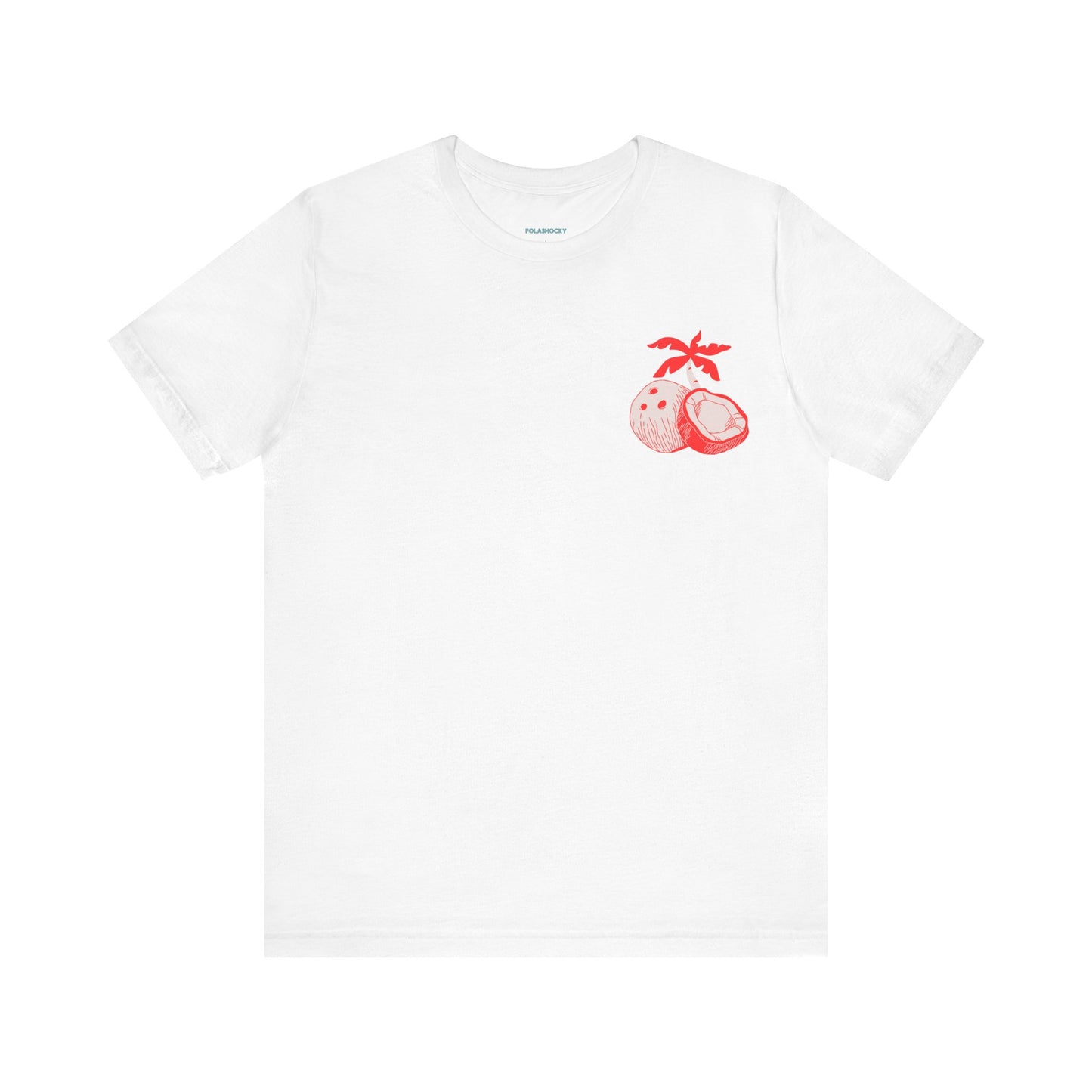 On The Beach Of The Views Red Print T Shirt - US