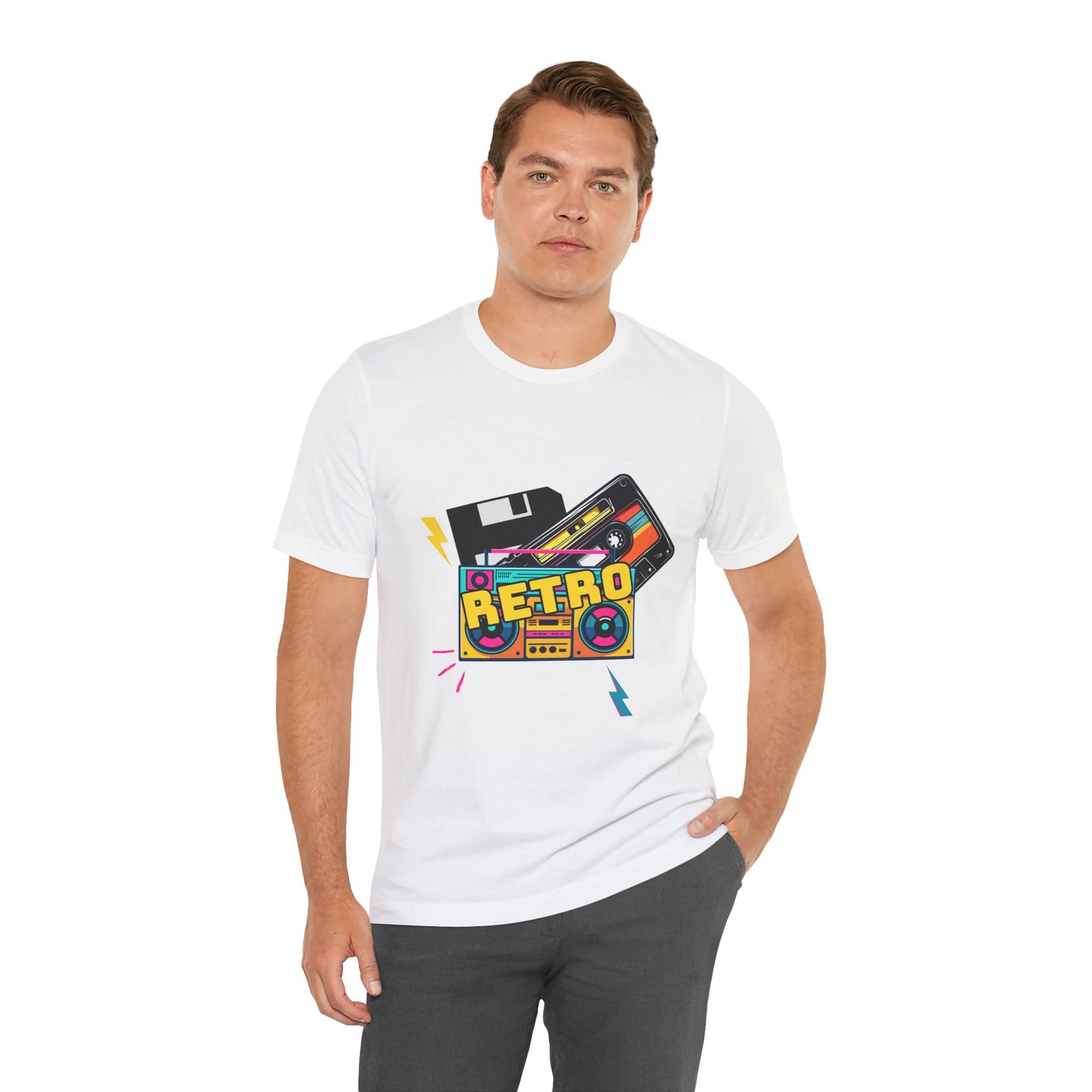 Retro Floppy Disk Music Player With Speaker T Shirt - US