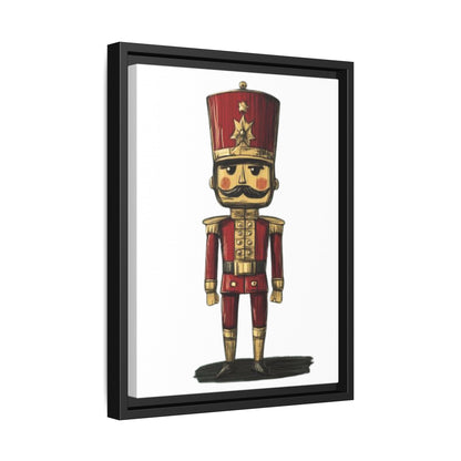 Military Army Toy Soldier Uniform Matte Canvas, Framed (Multi-color)