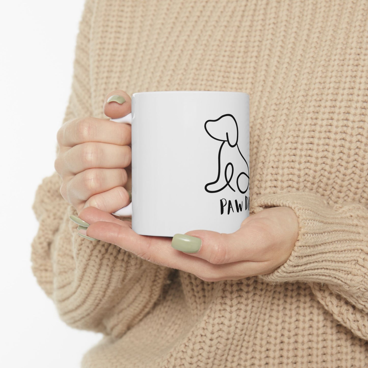 Cute Pet Dog Black Print Mug - US