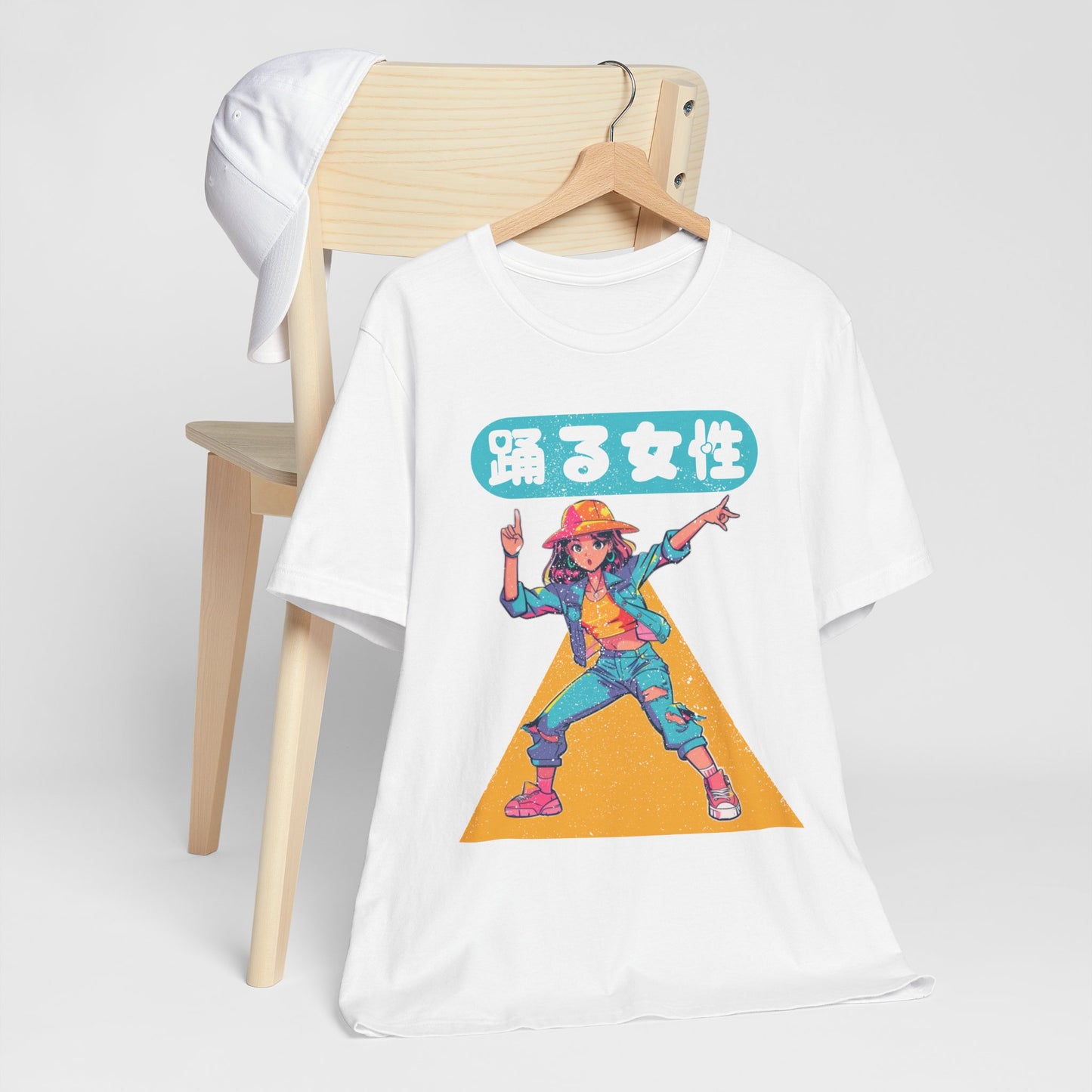 Funny Dancing Anime Woman T Shirt - UK