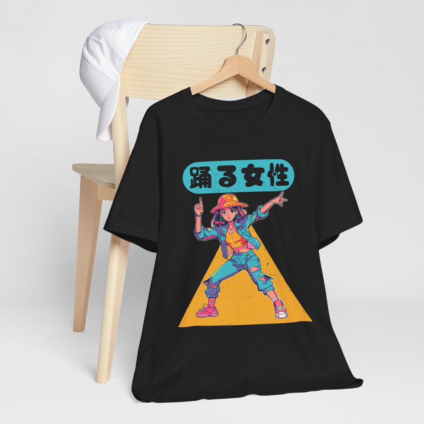 Funny Dancing Anime Woman T Shirt - UK