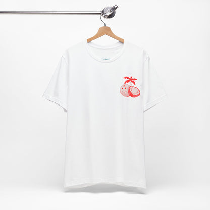 On The Beach Of The Views Red Print T Shirt - UK