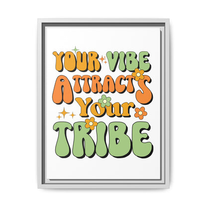 Good Vibe Matte Canvas, Framed (Multi-color)