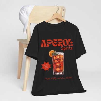 Aperol Spritz Cocktail Bar Drink T Shirt - UK