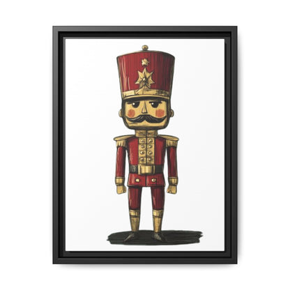 Military Army Toy Soldier Uniform Matte Canvas, Framed (Multi-color)