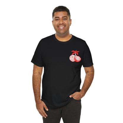 On The Beach Of The Views Red Print T Shirt - US