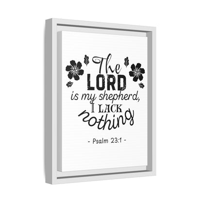 Psalm 23 NIV Bible Verse Matte Canvas, Framed (Multi-color)