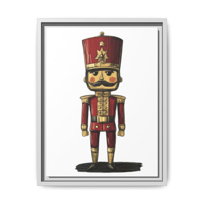 Military Army Toy Soldier Uniform Matte Canvas, Framed (Multi-color)