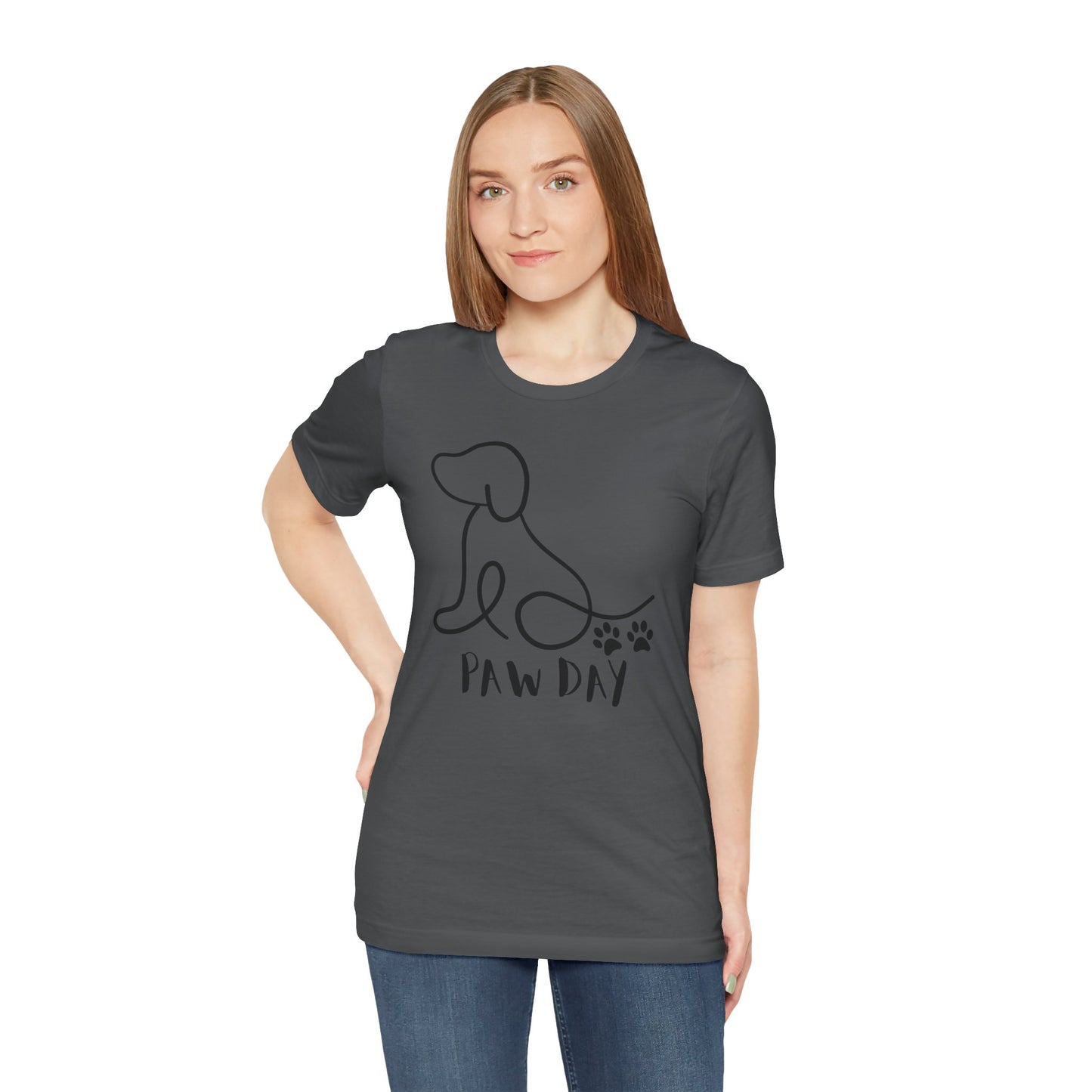 Cute Pet Dog Black Print T Shirt - UK