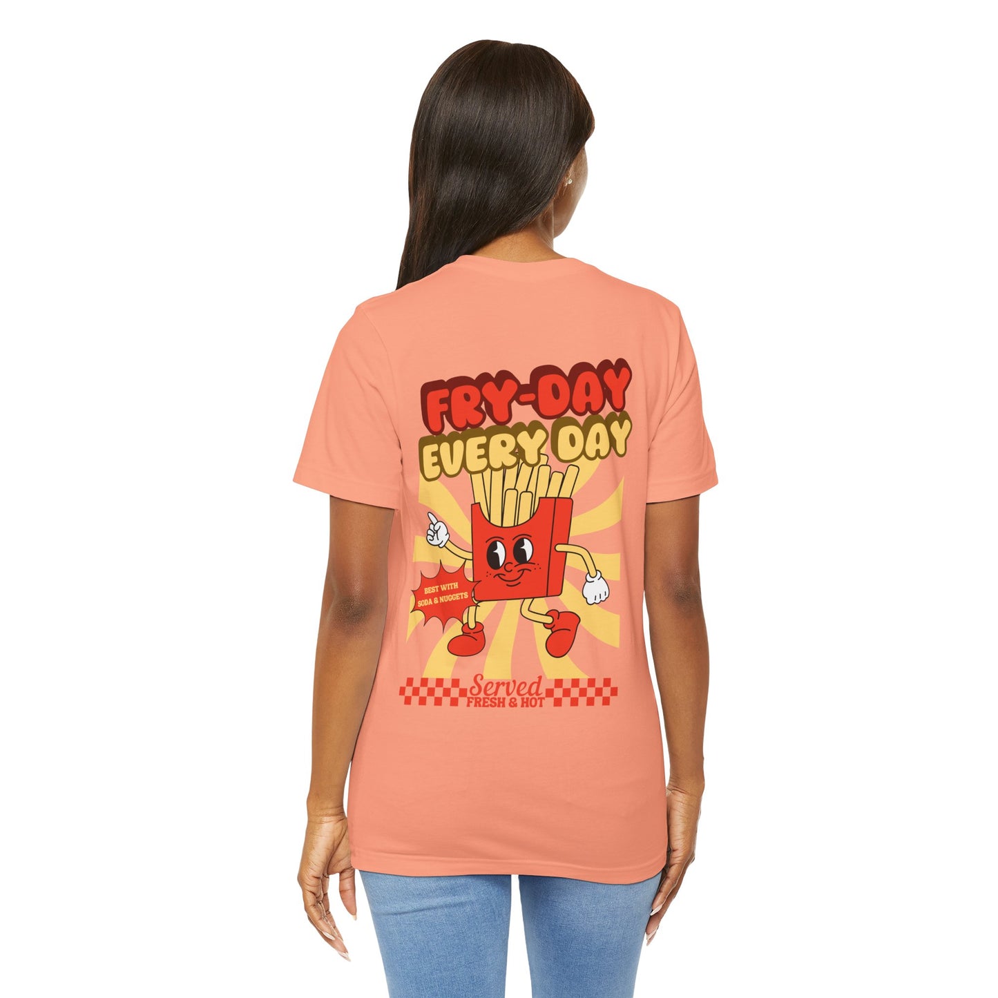 Chicken Nuggets Chips Club Soda Machine Drink T Shirt - UK