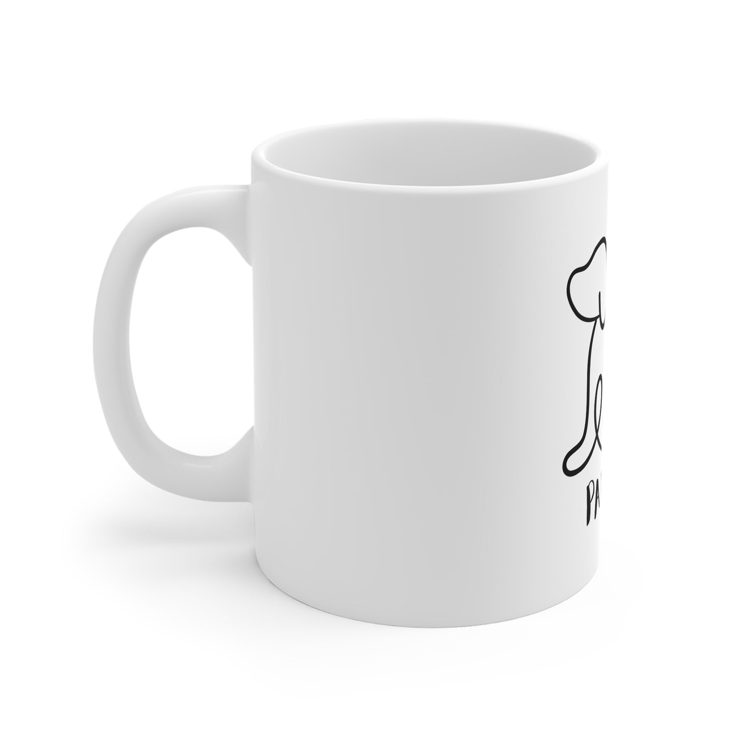 Cute Pet Dog Black Print Mug - UK