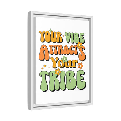 Good Vibe Matte Canvas, Framed (Multi-color)