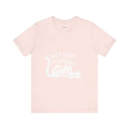 Funny Cat Ball White Print T Shirt - UK