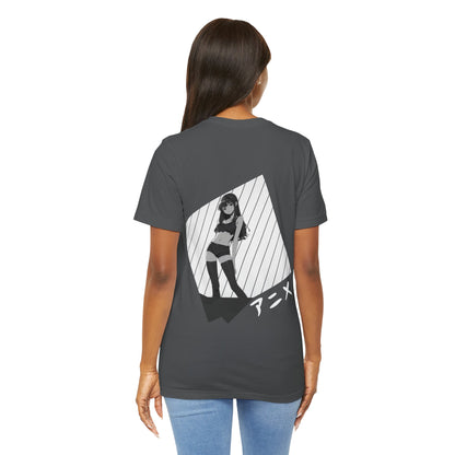 Black Hair Anime Woman T Shirt - US