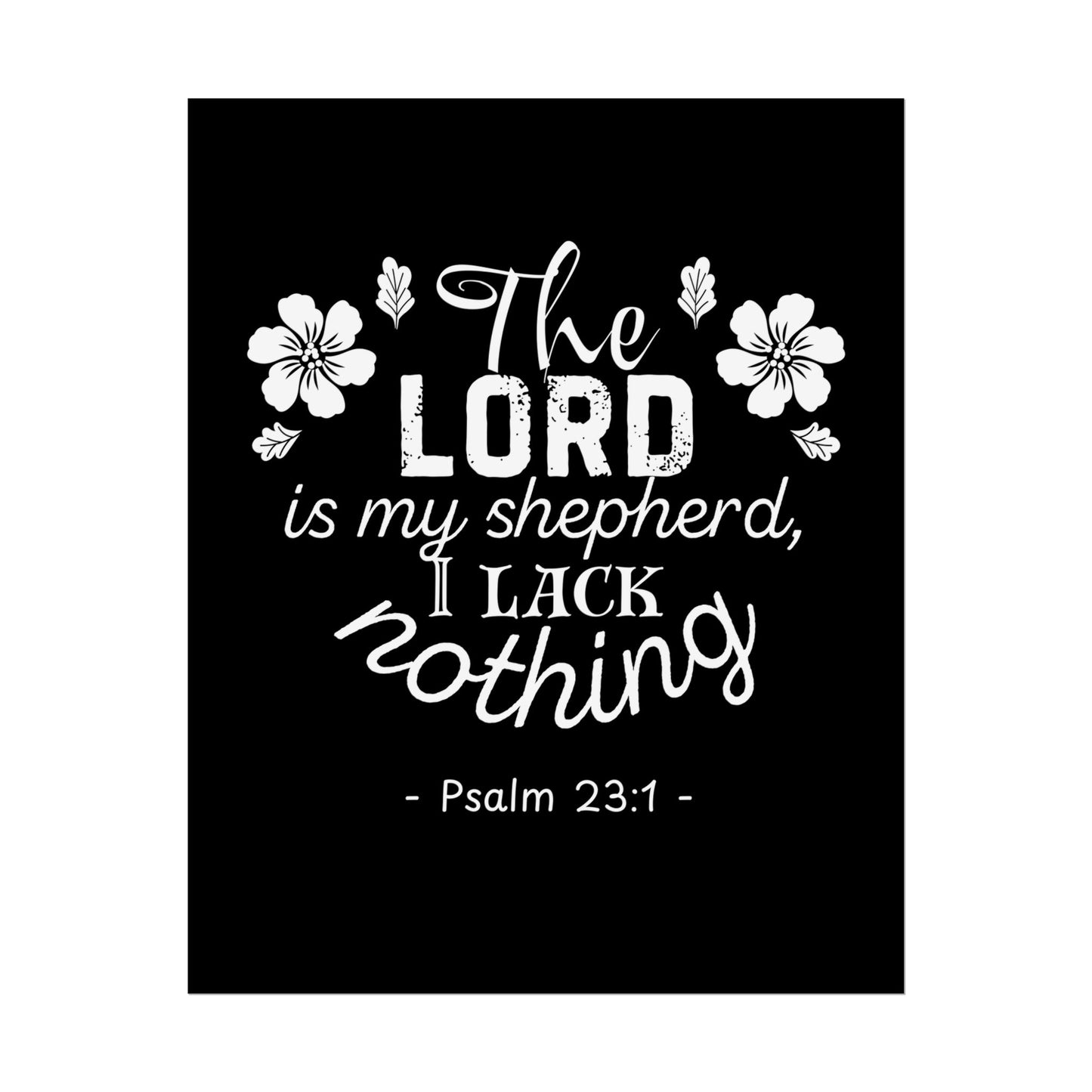 Psalm 23 NIV Bible Verse Poster