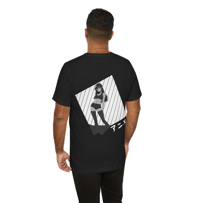 Black Hair Anime Woman T Shirt - UK