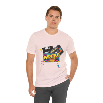 Retro Floppy Disk Music Player With Speaker T Shirt - UK